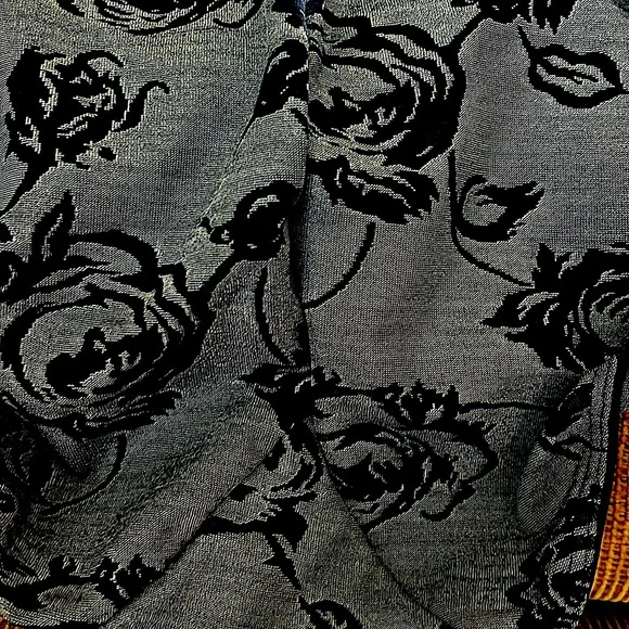 🌸🌺VTG NWOT OLGA SexyPanty.DarkBlueFlowersOn grayish/blue background.Excellent